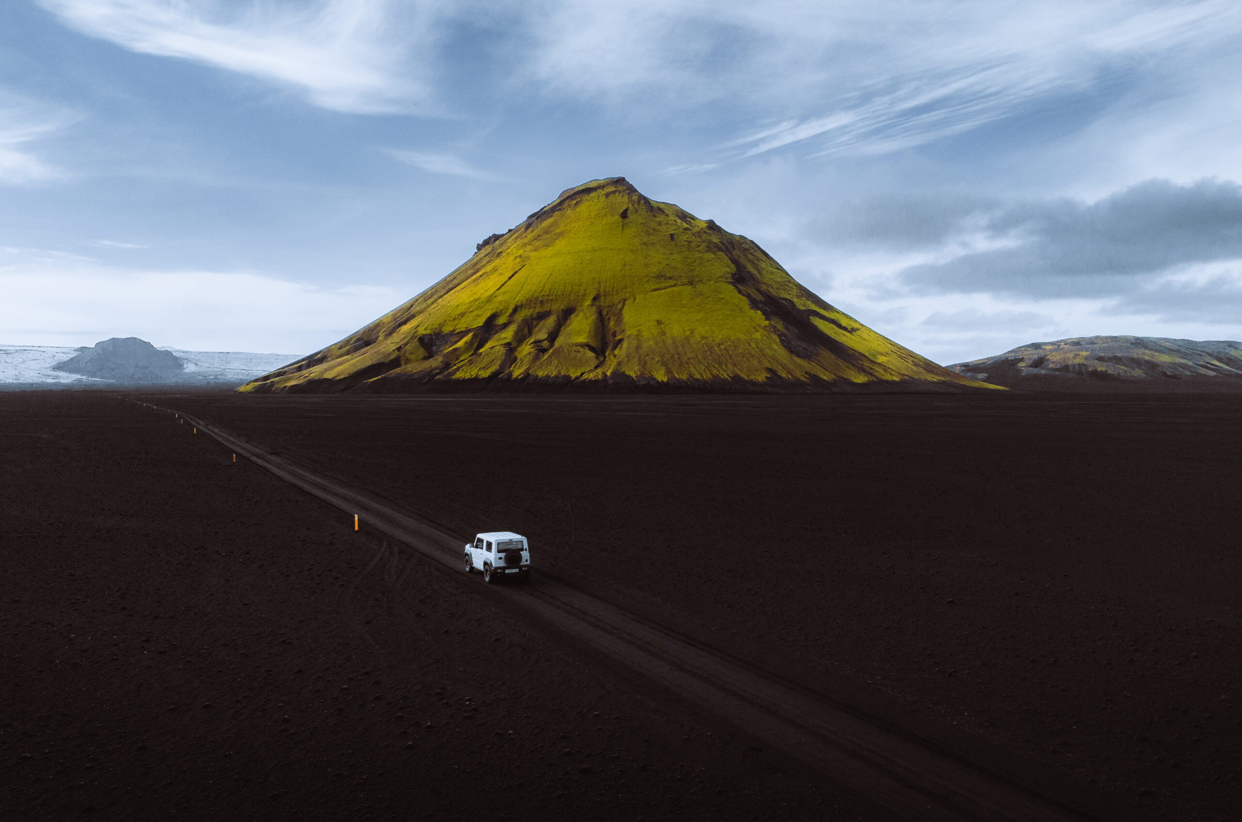 Mælifell – Auf dem Weg zum grünen Vulkan Islands